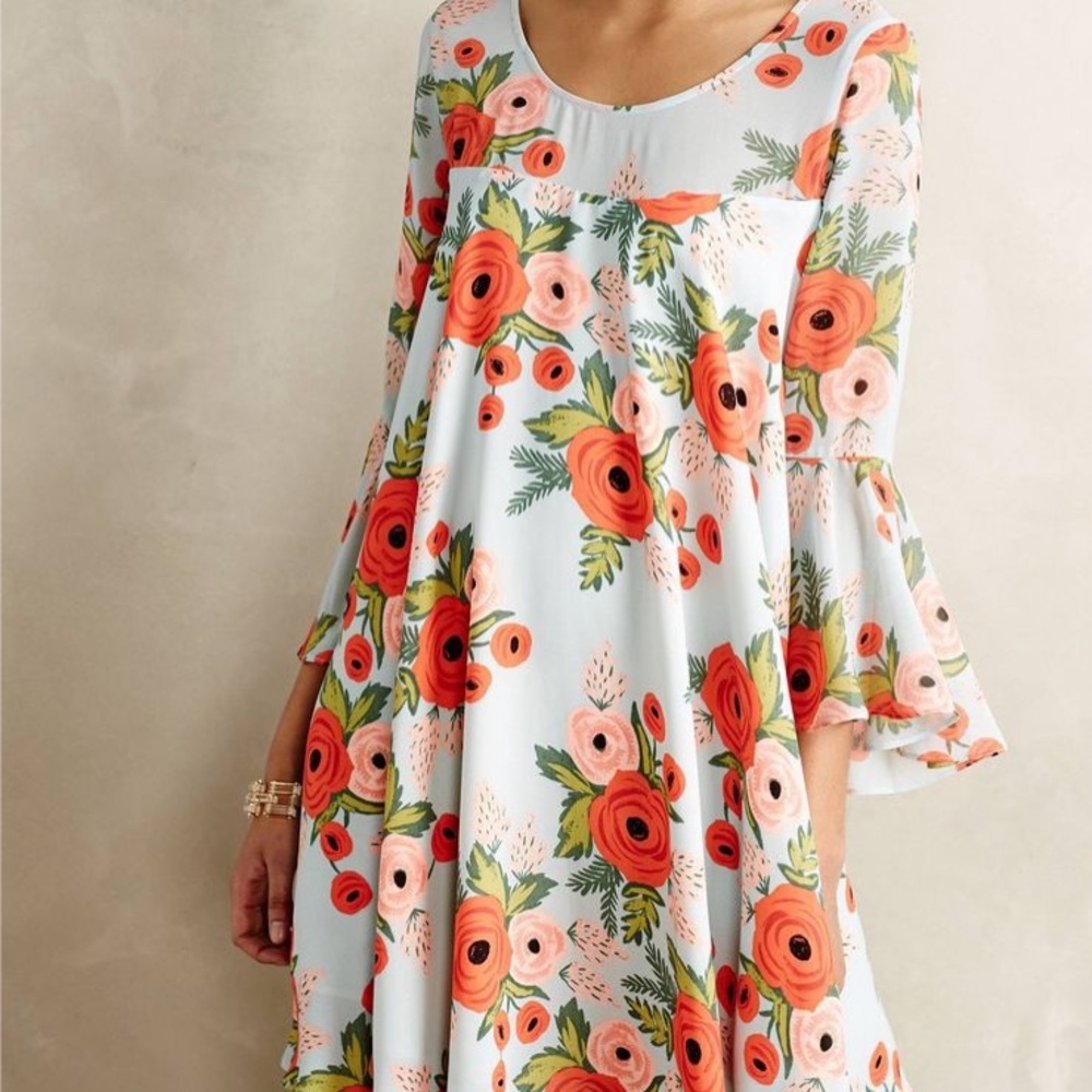 paper crown + Rifle Paper Co. dress